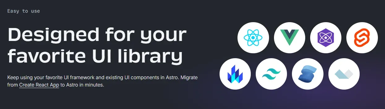 Frameworks Compatibles con AstroJS