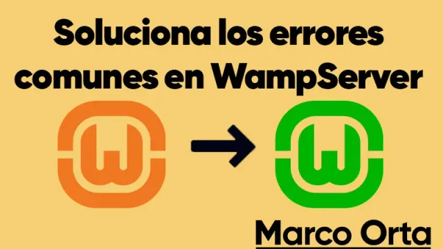 Icono de WampServer en la bandeja del sistema en color naranja indicando un servicio caído