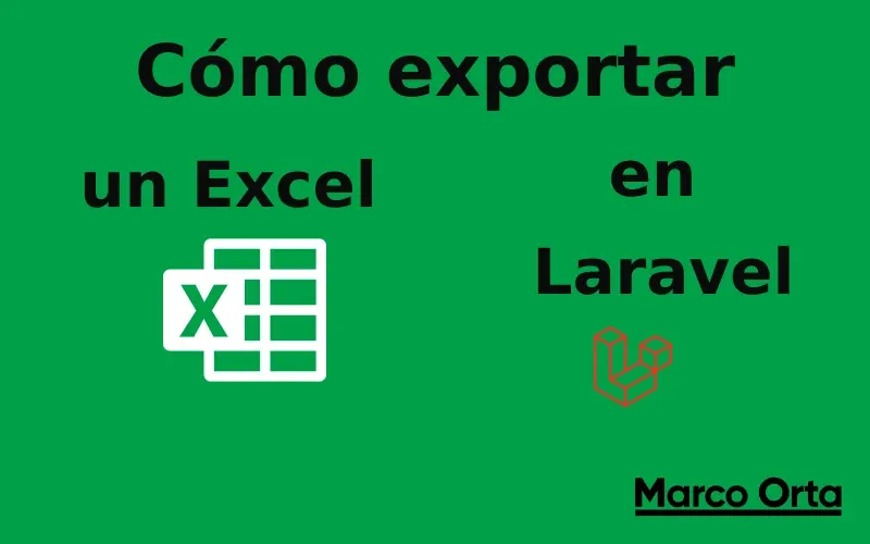 Datos de una base de datos Laravel siendo exportados a una hoja de cálculo Excel