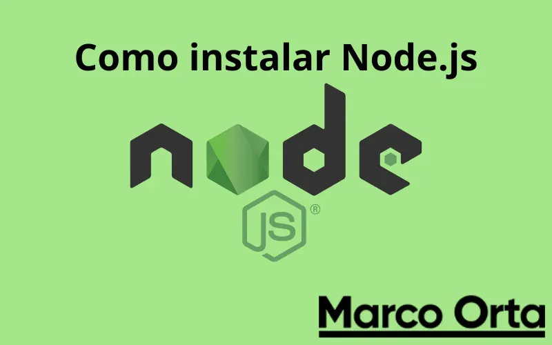Logo de Node.js sobre los iconos de Windows, macOS y Linux