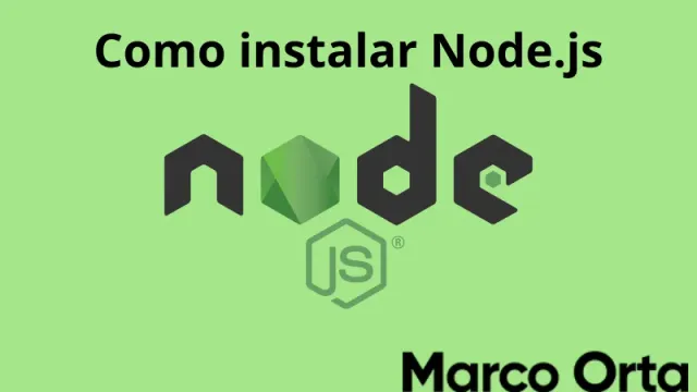 Logo de Node.js sobre los iconos de Windows, macOS y Linux